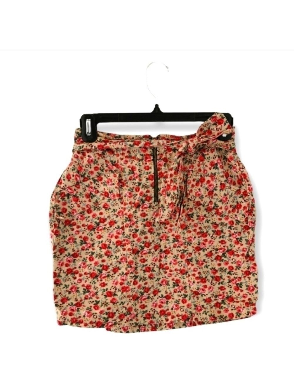 3/ $20 Floral Shirt pencil cut Zippered Mini Skirt